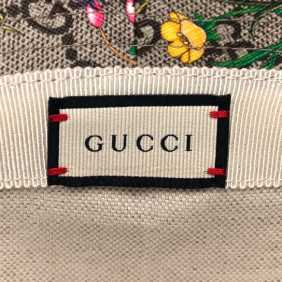 New GUCCI GG canvas Supreme Monogram Flora Bucket Hat size L - Picture 6 of 11